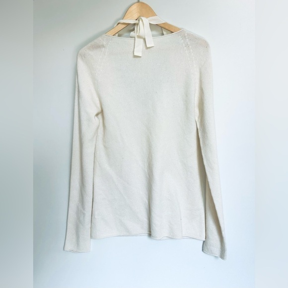 ADAM by Adam Lippes merino wool Women  Ivory sweater beads medium - Picture 5 of 8